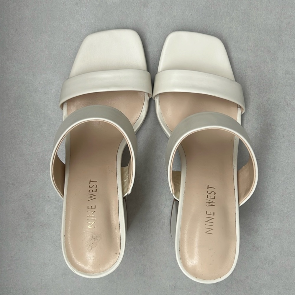 Nine West Block Heels Size: 6.5 Color: Off White … - image 1